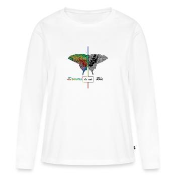 Rêver - T-shirt manches longues Premium bio Femme - blanc - Devant - Julia (174cm)