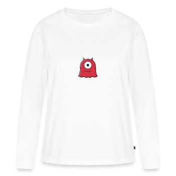 devil - Women's Premium Organic Long Sleeve Shirt - white - Front - Julia (174cm)