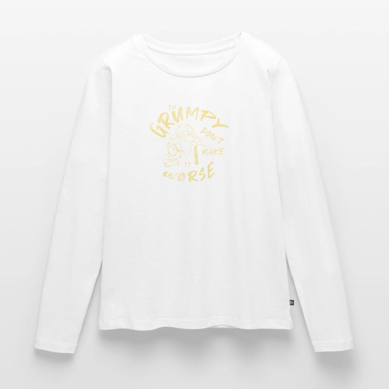 Grumpy dwarf - grumpy dwarf Women's Premium Organic Long Sleeve Shirt