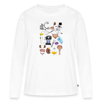 Urology - Women's Premium Organic Long Sleeve Shirt - white - Front - Julia (174cm)