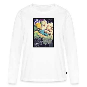 Unconditional Lust - Frauen Premium Bio Langarmshirt - Weiß - Vorne - Julia (174cm)