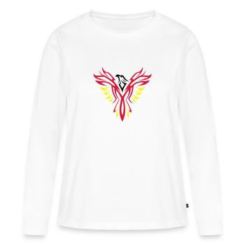 aigle - T-shirt manches longues Premium bio Femme - blanc - Devant - Julia (174cm)