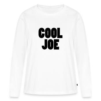 cool joe - T-shirt manches longues Premium bio Femme - blanc - Devant - Julia (174cm)