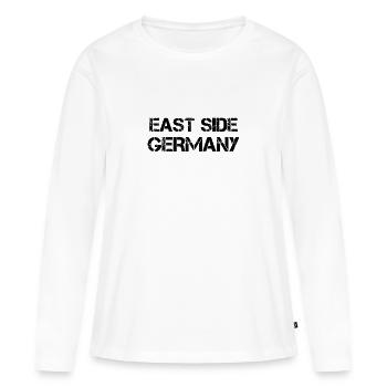 East side germany Geschenk DDR Ossi - Frauen Premium Bio Langarmshirt - Weiß - Vorne - Julia (174cm)