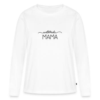 Weltbeste Mama - Frauen Premium Bio Langarmshirt - Weiß - Vorne - Julia (174cm)