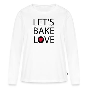 Cuisson - T-shirt manches longues Premium bio Femme - blanc - Devant - Julia (174cm)