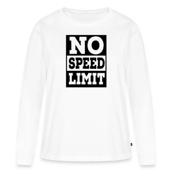 Geschwindigkeit - Frauen Premium Bio Langarmshirt - Weiß - Vorne - Julia (174cm)