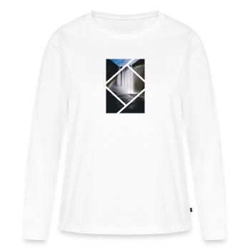 Fall Shape - Frauen Premium Bio Langarmshirt - Weiß - Vorne - Julia (174cm)