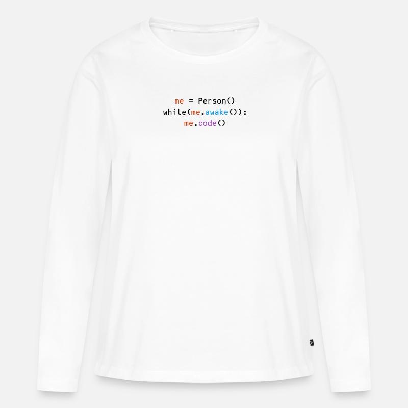 Informatiker - Frauen Premium Bio Langarmshirt - Weiß