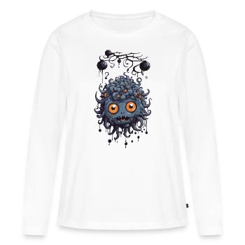 Schleimiges Finsternis Monster süßes Wesen - Frauen Premium Bio Langarmshirt - Weiß - Vorne - Julia (174cm)