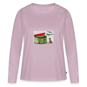 Full flight !!! - Women's Premium Organic Long Sleeve Shirt - dusky pink - Front - Julia (174cm)