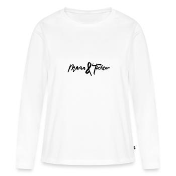 Mama und Tochter - Frauen Premium Bio Langarmshirt - Weiß - Vorne - Julia (174cm)
