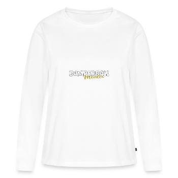 Bumberball Master Ball-Bulle - T-shirt manches longues Premium bio Femme - blanc - Devant - Julia (174cm)