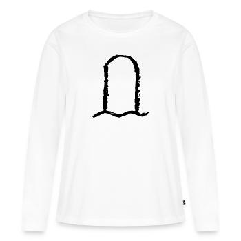 grab - Frauen Premium Bio Langarmshirt - Weiß - Vorne - Julia (174cm)