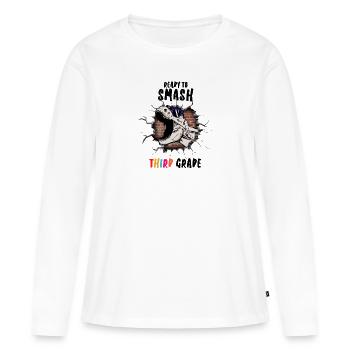 Ready To Smash Third Grade - Women's Premium Organic Long Sleeve Shirt - white - Front - Julia (174cm)