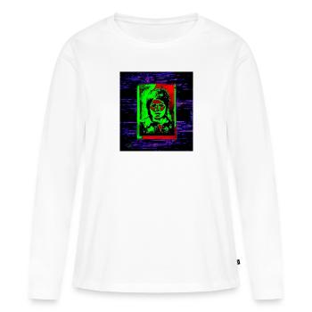 Friendship outa PAst - Frauen Premium Bio Langarmshirt - Weiß - Vorne - Julia (174cm)