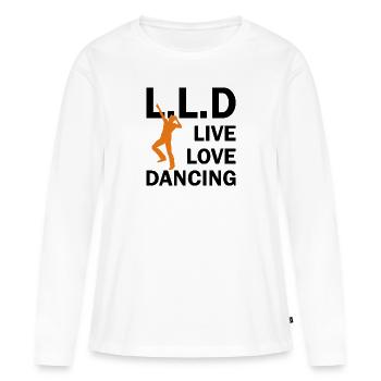 Dancing Dance Music - Women's Premium Organic Long Sleeve Shirt - white - Front - Julia (174cm)