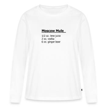 cocktail - T-shirt manches longues Premium bio Femme - blanc - Devant - Julia (174cm)