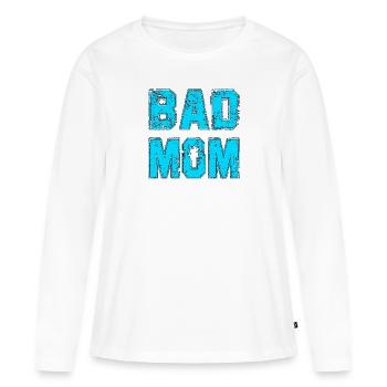 BATH MOM - Women's Premium Organic Long Sleeve Shirt - white - Front - Julia (174cm)