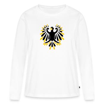 Aigle - T-shirt manches longues Premium bio Femme - blanc - Devant - Julia (174cm)