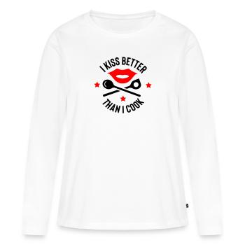Cook - Women's Premium Organic Long Sleeve Shirt - white - Front - Julia (174cm)