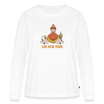 Laos Laote Laoten Neujahr I Geschenk - Frauen Premium Bio Langarmshirt - Weiß - Vorne - Julia (174cm)