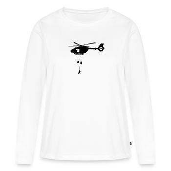 Hélicoptère H145M Air Force armée armée de l’air - T-shirt manches longues Premium bio Femme - blanc - Devant - Julia (174cm)