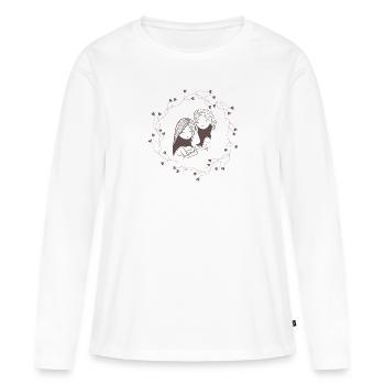 Grand Motherhood Wreath - Frauen Premium Bio Langarmshirt - Weiß - Vorne - Julia (174cm)