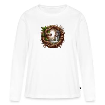 Maya sun - Women's Premium Organic Long Sleeve Shirt - white - Front - Julia (174cm)