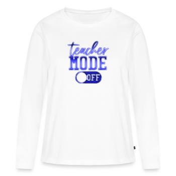 Enseignant, école primaire, enseignement primaire, diplôme d’enseignant - T-shirt manches longues Premium bio Femme - blanc - Devant - Julia (174cm)