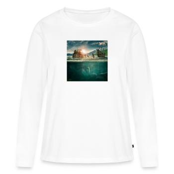 Underwater world of imagination - Women's Premium Organic Long Sleeve Shirt - white - Front - Julia (174cm)