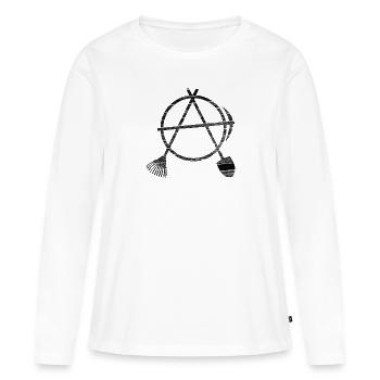 garten diy - Frauen Premium Bio Langarmshirt - Weiß - Vorne - Julia (174cm)