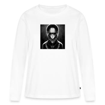 Telephone booth with plants - Women's Premium Organic Long Sleeve Shirt - white - Front - Julia (174cm)