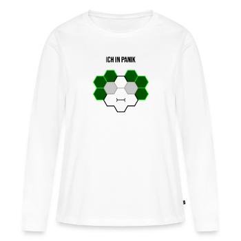 Ich in Panik - Frauen Premium Bio Langarmshirt - Weiß - Vorne - Julia (174cm)
