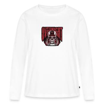 les fantômes sont réels et ils sont effrayants - T-shirt manches longues Premium bio Femme - blanc - Devant - Julia (174cm)