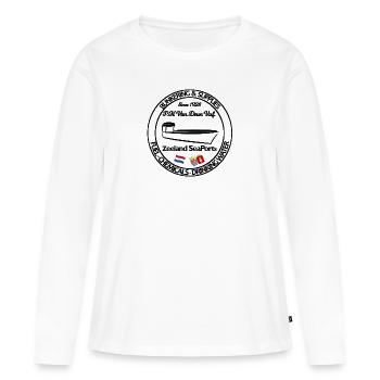 Bunker- und Zulieferunternehmen Zeeland Sea Ports - Frauen Premium Bio Langarmshirt - Weiß - Vorne - Julia (174cm)