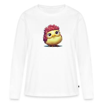Kücken 4 - T-shirt manches longues Premium bio Femme - blanc - Devant - Julia (174cm)