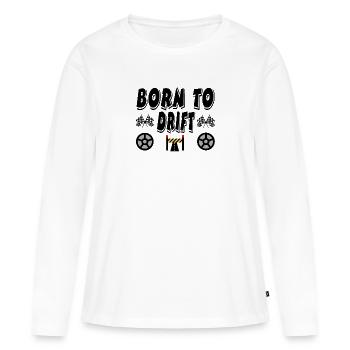 Auto - Frauen Premium Bio Langarmshirt - Weiß - Vorne - Julia (174cm)