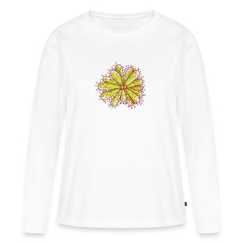 Sundew - Plante carnivore - Carnivore - T-shirt manches longues Premium bio Femme - blanc - Devant - Julia (174cm)