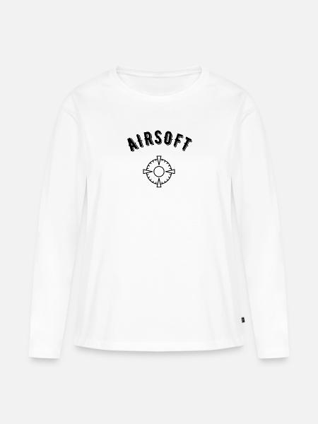 Airsoft - Frauen Premium Bio Langarmshirt - Weiß