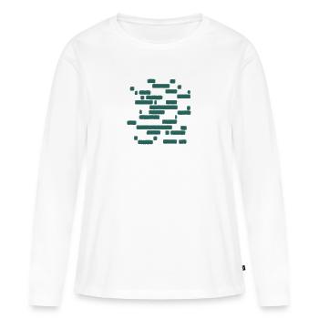 Vert - T-shirt manches longues Premium bio Femme - blanc - Devant - Julia (174cm)