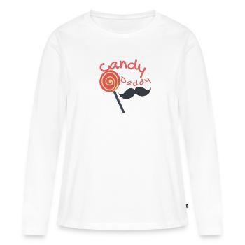 J’aime papa - T-shirt manches longues Premium bio Femme - blanc - Devant - Julia (174cm)
