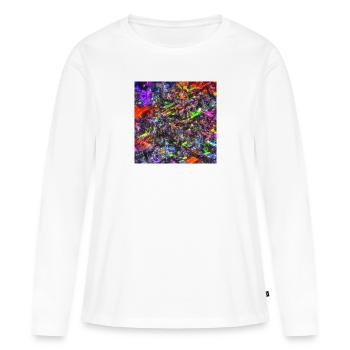 Neon Circuit - Women's Premium Organic Long Sleeve Shirt - white - Front - Julia (174cm)