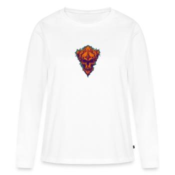 Ton crâne chéri - T-shirt manches longues Premium bio Femme - blanc - Devant - Julia (174cm)