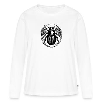 Insectes, bestioles, arthropodes - T-shirt manches longues Premium bio Femme - blanc - Devant - Julia (174cm)