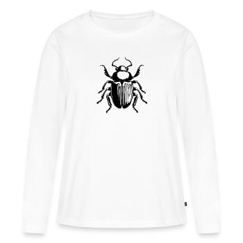Insectes, bestioles, arthropodes - T-shirt manches longues Premium bio Femme - blanc - Devant - Julia (174cm)