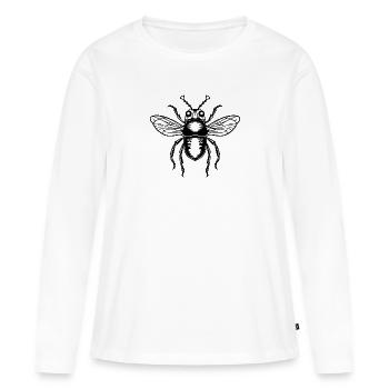 Insectes, bestioles, arthropodes - T-shirt manches longues Premium bio Femme - blanc - Devant - Julia (174cm)