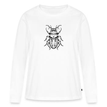 Insectes, bestioles, arthropodes - T-shirt manches longues Premium bio Femme - blanc - Devant - Julia (174cm)