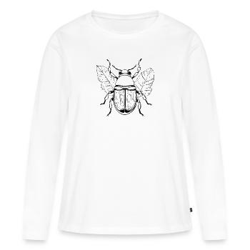 Insectes, bestioles, arthropodes - T-shirt manches longues Premium bio Femme - blanc - Devant - Julia (174cm)