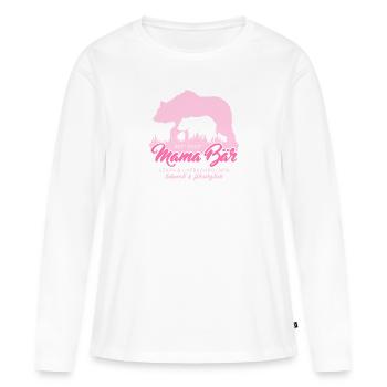 Mama Bär seit 2023 Muttertag Geschenk Weihnachten - Frauen Premium Bio Langarmshirt - Weiß - Vorne - Julia (174cm)